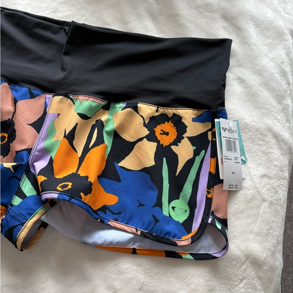 NWT Roxy Endless Summer Floral Printed Board Shorts Swim Women’s XXL Bikini Surf - Picture 4 of 9
